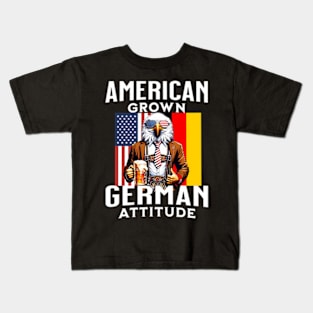 Bald Eagle Lederhosen American Ger Patriotic Kids T-Shirt